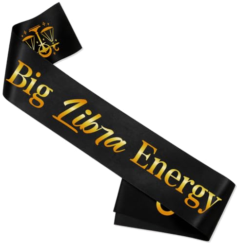 Libra Birthday Sash - Zodiac Party Accessory for Libra Season