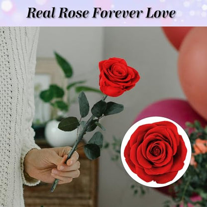 Preserved Red Rose Flower for Birthdays & Special Occasions - Gift Box