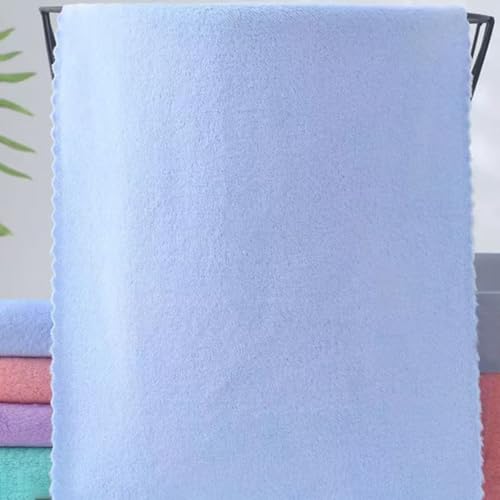Blue Hand Towels for Bathroom 14x30 Inch Cotton Blend Quick Dry Soft Reusable Microfiber
