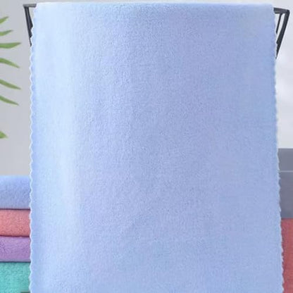 Blue Hand Towels for Bathroom 14x30 Inch Cotton Blend Quick Dry Soft Reusable Microfiber