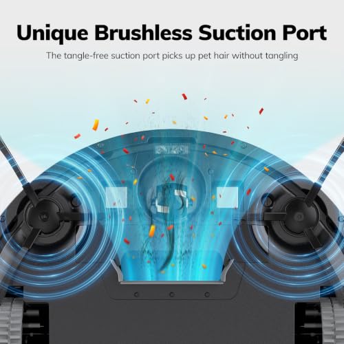 ILIFE V2 Robot Vacuum Cleaner Black - Tangle-Free Suction, Pet Hair