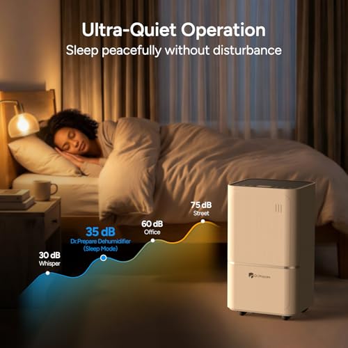 Dehumidifier for 2600 Sq.Ft. Basements & Rooms - 38 Pint Energy Star, 3 Modes, Drain Hose