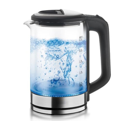 2.5L Glass Electric Kettle for Tea Coffee Water Boiler with Auto Shut-Off