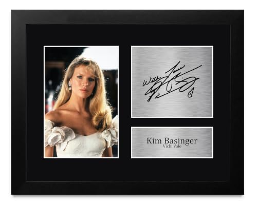 Kim Basinger Signed Autographed Photo - Movie Memorabilia Framed US Letter