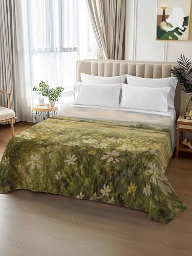 Twin Microfiber Flat Sheet - Mint Green & Emerald Green - Hotel Quality Bedding