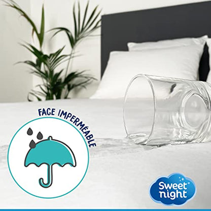 Waterproof Mattress Protector 150x200cm - Breathable, Quiet Fitted Sheet
