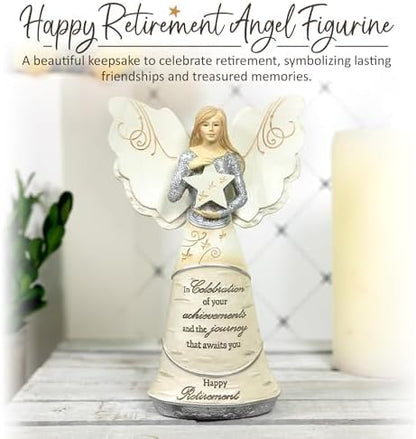 Pavilion Gift Company Retirement Angel Figurine - Celebrate New Beginnings | 6.5 Inches