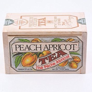 Metropolitan Peach Apricot Tea In Decorative Wooden Box 25ct