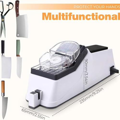 Surudoisharp Pro Electric Knife Sharpener, Electric Knife Sharpener, Knives Automatic Knives Sharpener, Hailoyear Electric Knife Sharpening (2PCS)