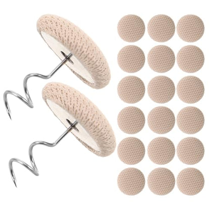 Upholstery Twist Pins Bedskirt Fasteners Beige 40pcs - Furniture & Home Repair
