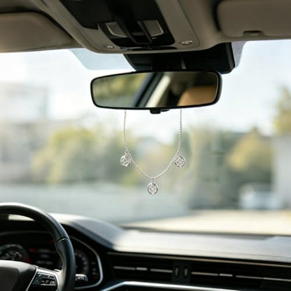 Rearview Mirror Charm Hanger Clear Acrylic Hooks - Car Decor Accessories