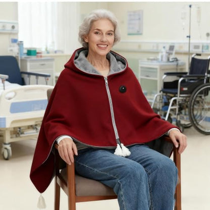 Portable Heated Shawl with 3-Level Adjustable Heating for Outdoor & Indoor Use