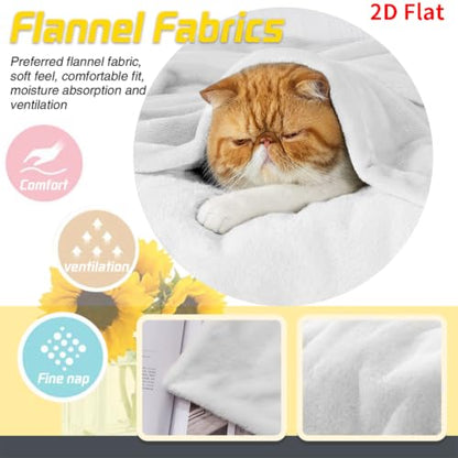 Cute Cats Throw Blanket 40x50 Inches Lightweight Soft Cozy All Season