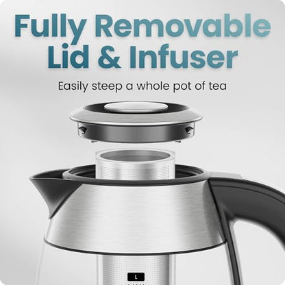 Electric Kettle 1.8L with Temperature Control, Keep Warm & Tea Infuser
