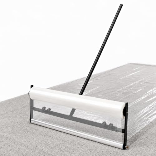 Adjustable Carpet Protection Film Applicator 24-36 Inch Rollers for Floors