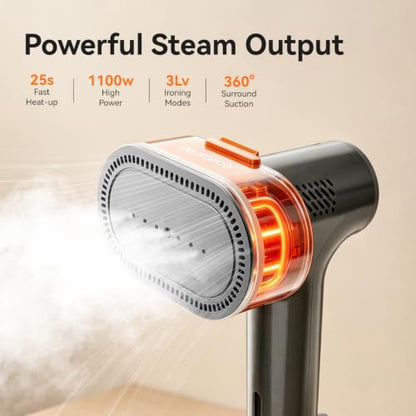 Travel Garment Steamer with Vacuum & 3 Steam Modes - Portable Clothes Steamer