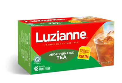 Luzianne Decaffeinated Iced Tea Bags, Specially Blended for Iced Tea, 48 Count