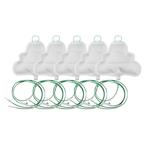 Green Vacation Watering System for Plants - 5 Piece 500mL Drip Irrigation Set