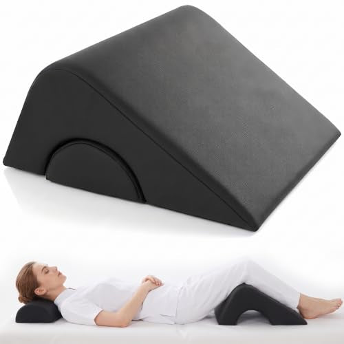 2-in-1 Massage Bolster Wedge with High-Density Foam Support for Therapy & Home Use