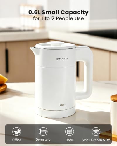 600ML Electric Tea Kettle Water Boiler with Fast Boil & Safety Features