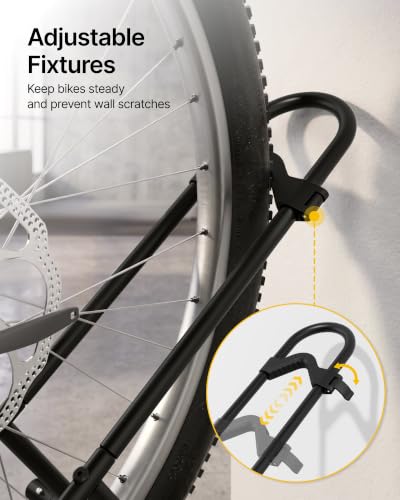 6 Bike Rack Garage Storage with Extension Bars - MonTEK