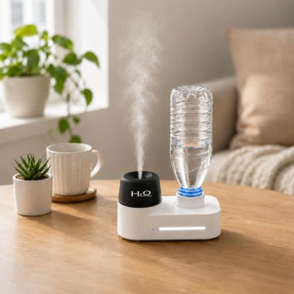 Travel Portable Mini Cool Mist Humidifier USB Rechargeable White - Gmuray