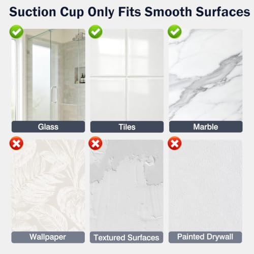 Luxspire Heavy Duty Stainless Steel Razor Holder for Shower - Metallic Silver