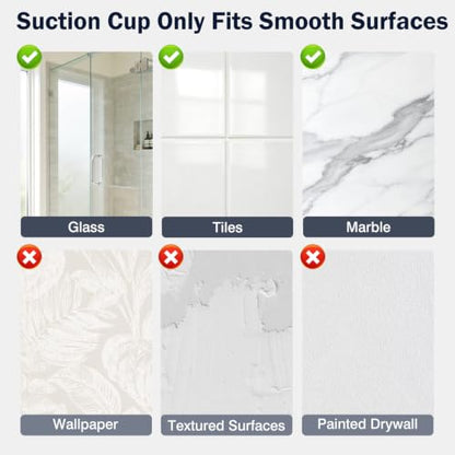 Luxspire Heavy Duty Stainless Steel Razor Holder for Shower - Metallic Silver