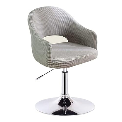 UQABS Curved Back Dining Chair Covers Slipcovers with Wingback Arms, Set of 4/2/1 Accent Kitchen Chair Slipcover Modern Arc Shaped Armrest Counter Height Bar Stools Covers Protector 1PCS(G,2PCS)