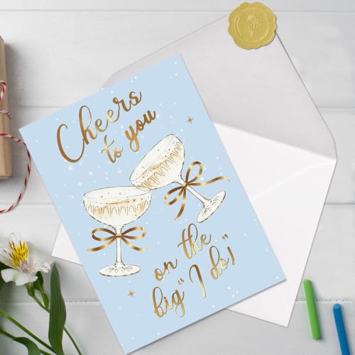 Wedding Card for Couple YYC-405 - Bridal Shower Engagement Congratulations