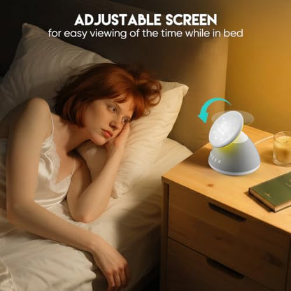 White Noise Sound Machine with Night Light and 50 Soothing Sounds for Sleep