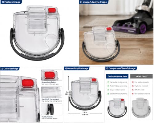 Carpet Cleaner Duct Gasket Replacement Part for Bissell ProHeat Models