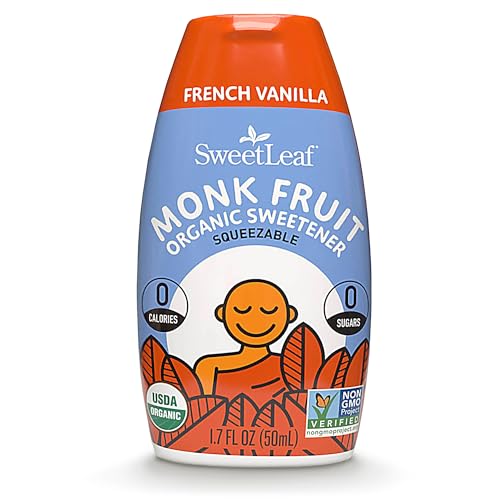 SweetLeaf Caramel Liquid Monk Fruit - Monk Fruit Liquid Sweetener Drops, Organic Monk Fruit Extract, Zero Calorie Sweetener, Sugar Free, Keto Friendly, Erythritol Free - 1.7 Fl Oz