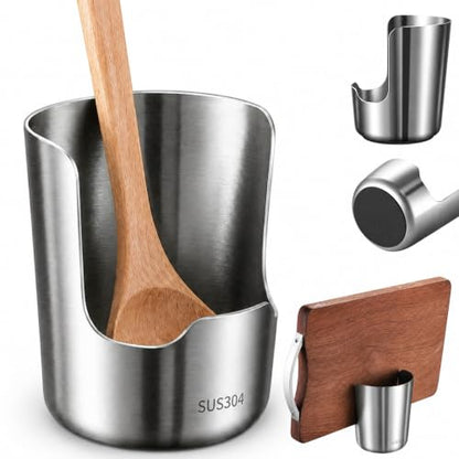 Multi-Functional Stainless Steel Utensil Organizer with Wide Stable Base - Kitchen Counter Storage - Variation 1