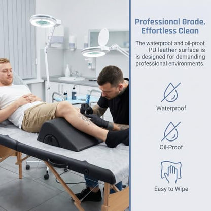 2-in-1 Massage Bolster Wedge with High-Density Foam Support for Therapy & Home Use