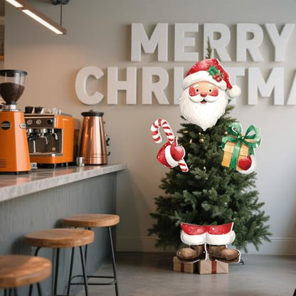 Soulchen Santa Claus Christmas Tree Topper - 4 Pcs Holiday Decor, Variation: Santa Claus