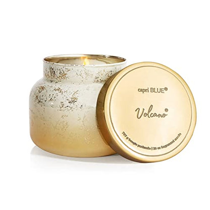 Holiday Glimmer Jar Candle - Volcano Scented 28 oz Oversized Candle