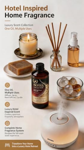 Hotel Diffuser Oil - Bergamot Rose Sandalwood - 200 mL - Luxury Hotel Inspired Scent