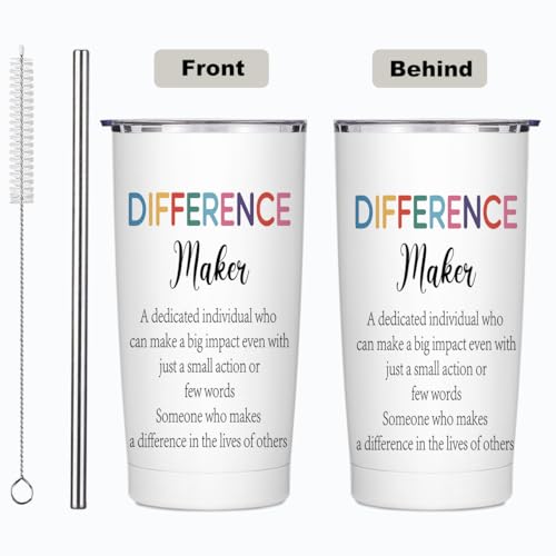 20oz Insulated Travel Tumbler - Christmas Thank You Gift for Women - Multi 1369