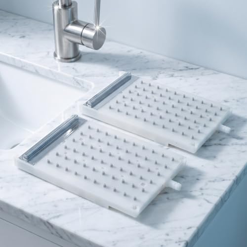 Rectangle Rain Shower Head Set - Ceiling or Wall Mount, 2 Pieces