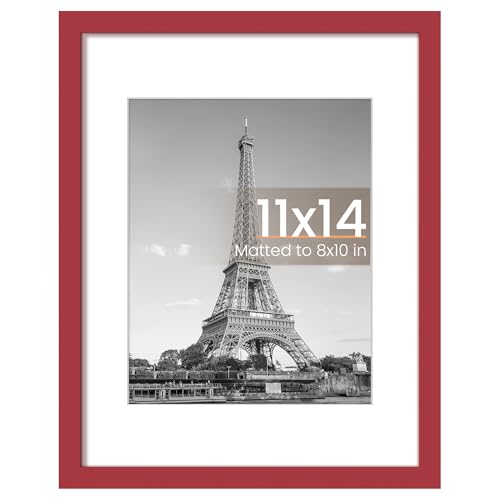 Upsimples 11x14 Red Picture Frame Wall Decor - Pack of 1