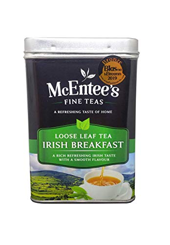 McEntee's Irish Breakfast Tea - 500g Tin - Expertly Blended in Ireland. A Premium Blend of Ceylon and Assam tea's Delivering That Taste of Home.