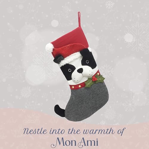 Frenchie Claus Christmas Stocking - 15x21 Holiday Decor Gift - Variation: Frenchie