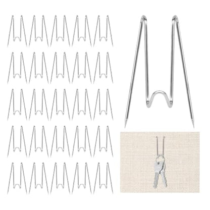 36 Pack Cubicle Wall Hooks for Office & Home - Stainless Steel Hangers with Storage Box