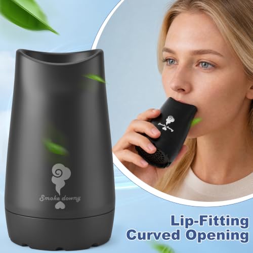 Personal Air Purifier with Replaceable HEPA & Activated Carbon Filters - Reusable Up to 500 Uses