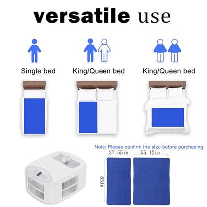 Small Single Water Cooling Mattress Pad for Bed - Portable Chiller System