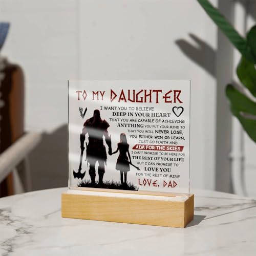 FG Mall Acrylic Plaque - Dad's Gift to Daughter Square Acrylic / Skies