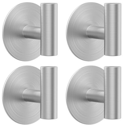 Wall Towel Hooks Adhesive Waterproof Hooks for Bathroom Kitchen Coat