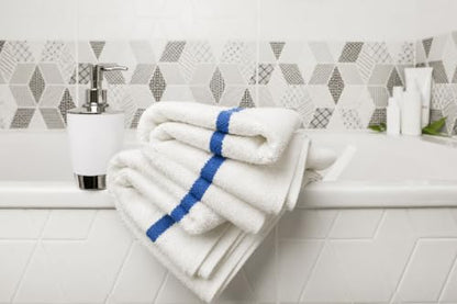 Bulk Cotton Bath Towels 6 Pack - Quick Dry, Ultra-Soft, Economy Size