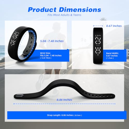 Vibrating Alarm Wristband for Heavy Sleepers - Sleep & Fitness Tracker